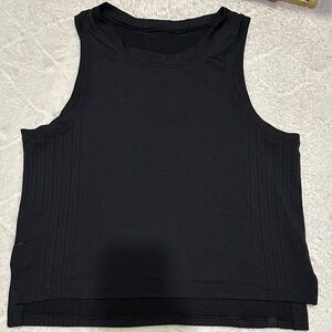 Lululemon Black/Black, Train To Be Free Top